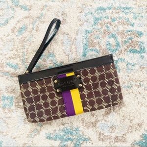 Kate Spade Wristlet with stripe detail